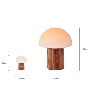 Gingko Alice Lamp Mini - White Ash Wood^ Lighting | Gifts For Her