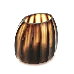 The Foundry Aura Vase Large Amber^ Vases | Occasional & Decorator