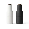 Audo Bottle Grinder Ash + Carbon with Walnut / Set 2^ Salt & Pepper