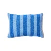 Bonnie and Neil Boucle Blue Striped Cushion 60x40cm^ Cushions