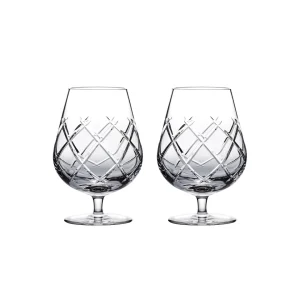 Waterford Crystal Brandy Balloon Olann / Set 2^ Glassware