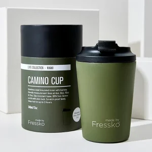 Made by Fressko Camino Re-Usable Cup 12oz Khaki^ Tea & Coffee | Fathers Day