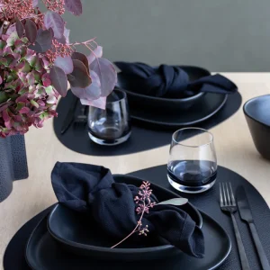 Lind DNA Curve Table Mat Nupo Black^ Placemats & Coasters