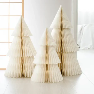 Nordic Rooms Deluxe Paper Tree Standing Off White 95cm^ Christmas Baubles And Decor