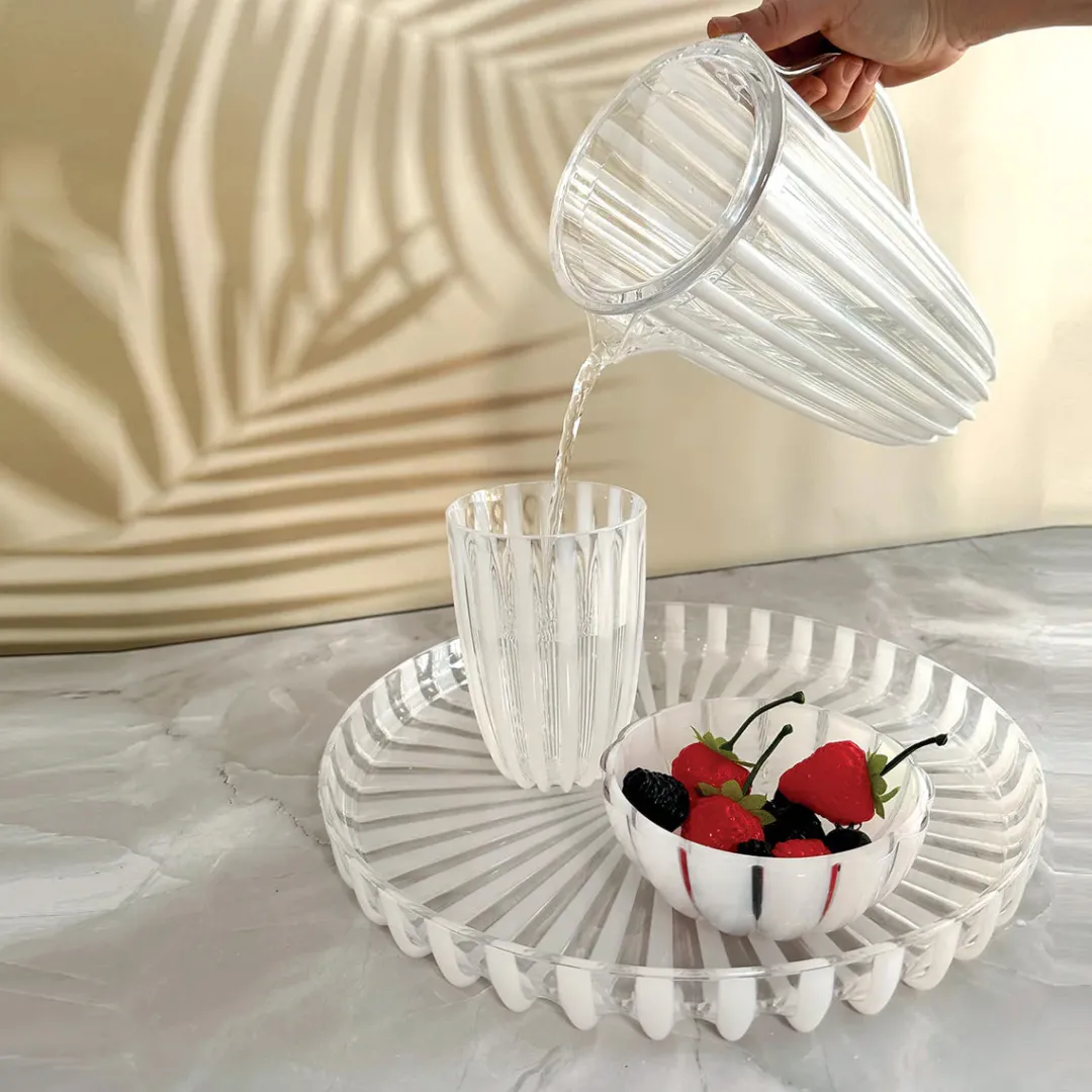 dolcevita_pitcher_with_li_1.webp Guzzini Dolcevita Pitcher with Lid Mother of Pearl^ Outdoor Dining | Serving