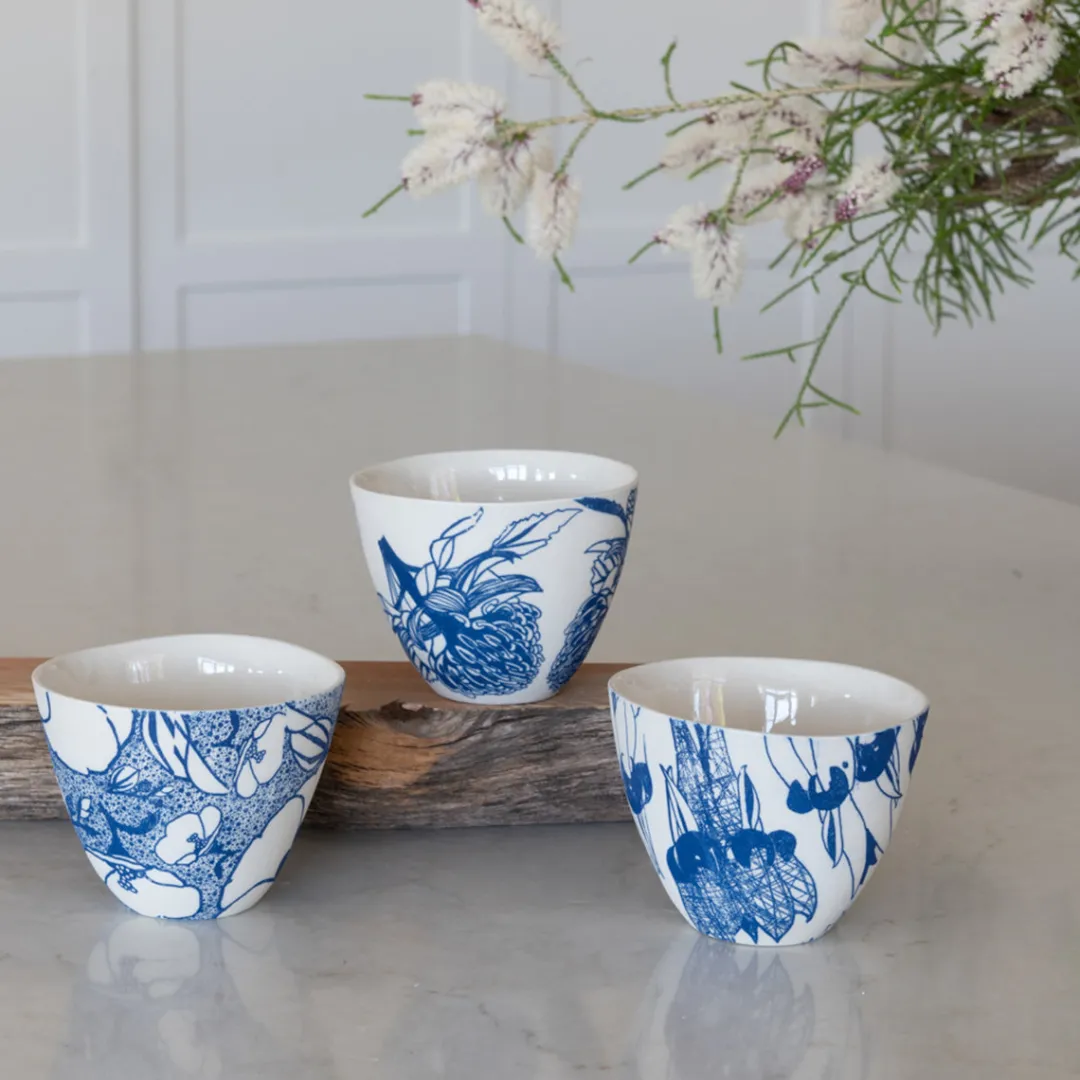 floral_blue_cappuccino_cu_1.webp Eucalypt Homewares Floral Blue Cappuccino Cup Large^ Tableware | Tea & Coffee