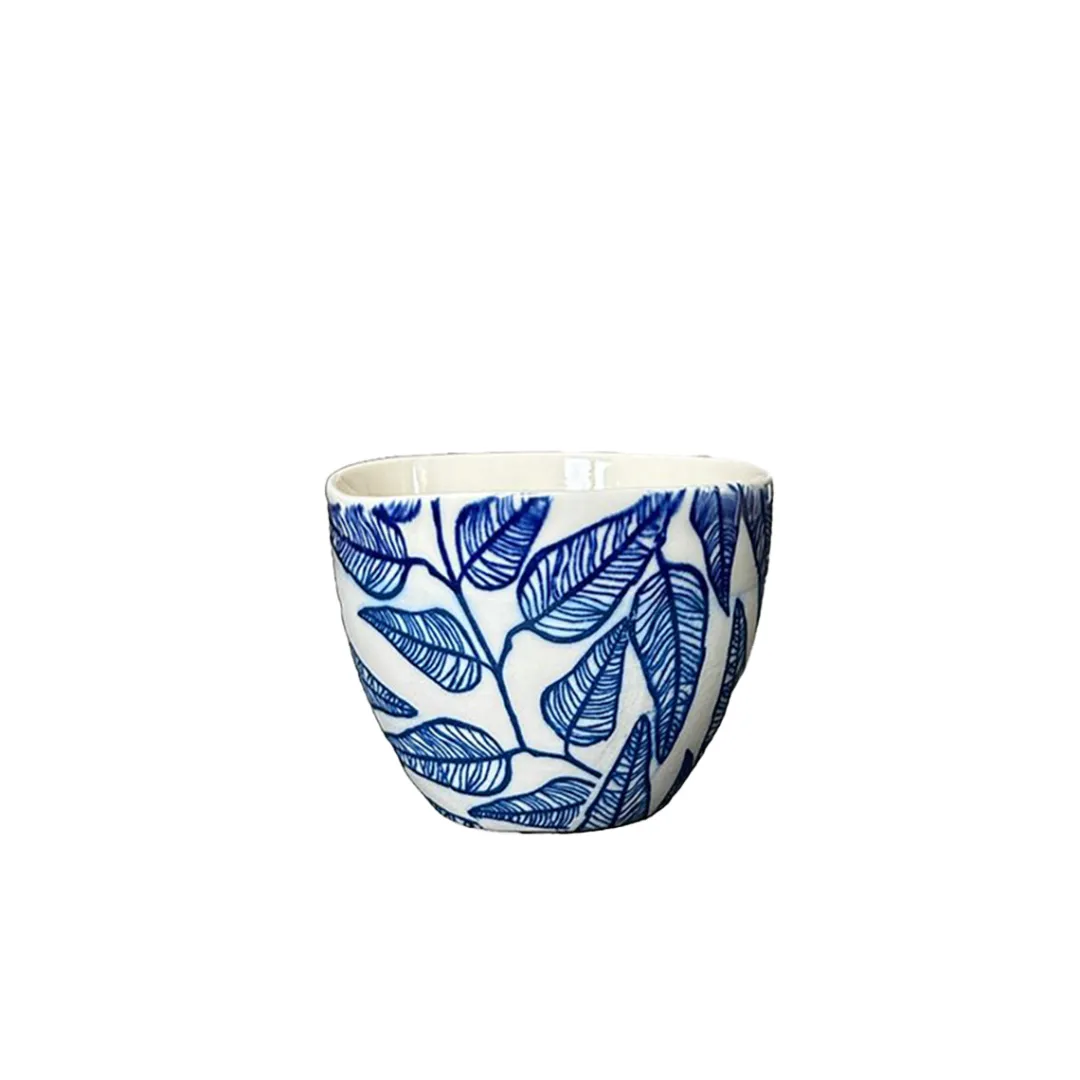 floral_blue_cappuccino_cu_2.webp Eucalypt Homewares Floral Blue Cappuccino Cup Large^ Tableware | Tea & Coffee