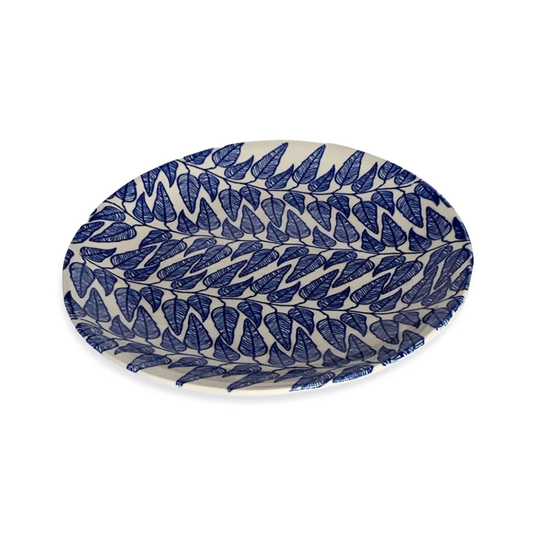 floral_blue_charger_plate_0.webp Eucalypt Homewares Floral Blue Charger Plate 29cm^ Serving | Tableware