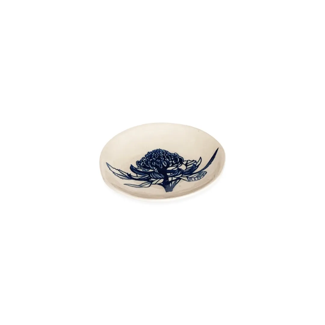 floral_blue_small_round_p_1.webp Eucalypt Homewares Floral Blue Small Round Plate 12cm^ Serving | Tableware