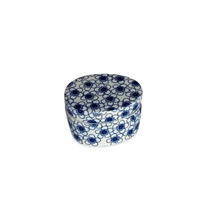 Eucalypt Homewares Floral Blue Trinket Box Large^ Tableware