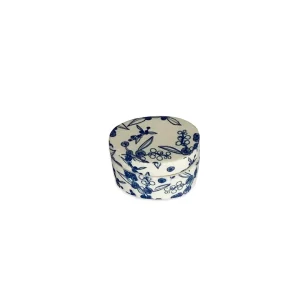 Eucalypt Homewares Floral Blue Trinket Box Small^ Tableware