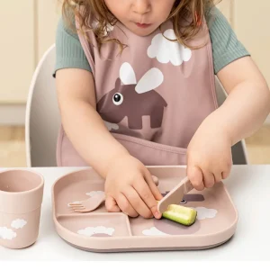 Done By Deer Foodie Compartment Plate - Powder^Kids Eat & Drink
