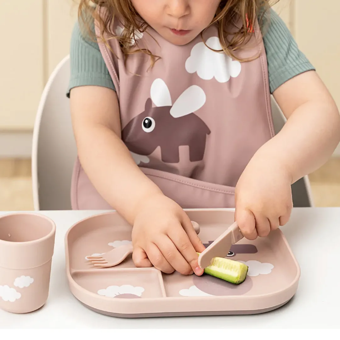 foodie_compartment_plate__1-1.webp Done By Deer Foodie Compartment Plate - Powder^Kids Eat & Drink