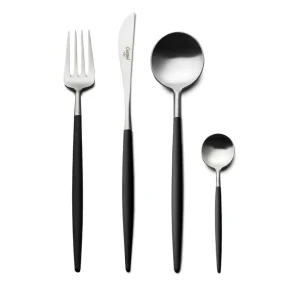 Cutipol Goa Black & Matte Silver 24pc Cutlery Set^ Cutlery