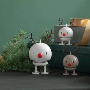 Hoptimist Holiday Reindeer Bumble White Small^ Christmas Baubles And Decor