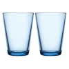 Iittala Kartio Highball Tumblers Aqua 400ml / Set 2^ Glassware