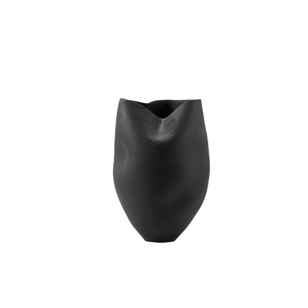 morph_vase_ebony_0.webp The Foundry Morph Vase Ebony^ Vases | Occasional & Decorator
