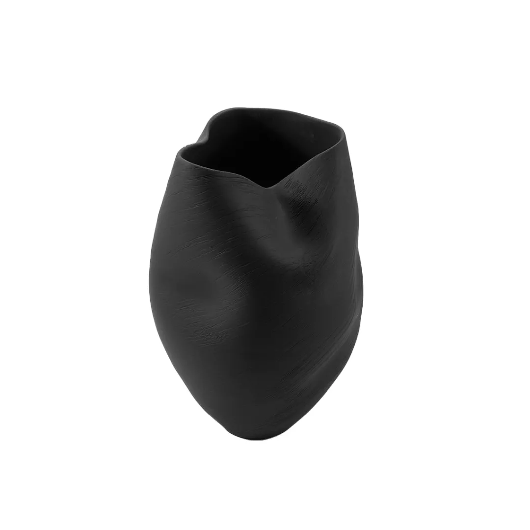 morph_vase_ebony_1.webp The Foundry Morph Vase Ebony^ Vases | Occasional & Decorator
