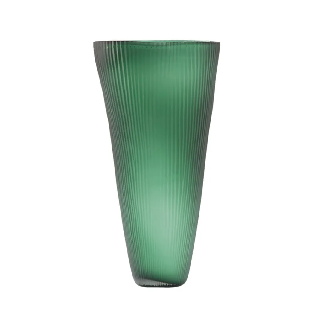 palma_vase_emerald_green__0.webp The Foundry Palma Vase Emerald Green Tall^ Vases | Occasional & Decorator