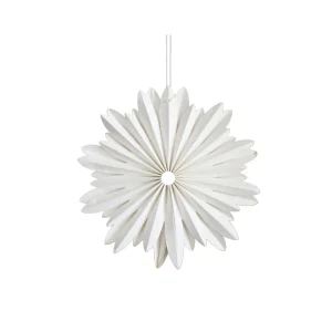 Nordic Rooms Paper Hanging Star Ornament Off White^ Christmas Baubles And Decor