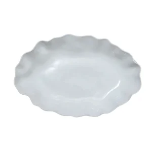 Marmoset Found Ruffle Rectangle Platter Extra Large Snow White^ Mothers Day | Gifts For Her