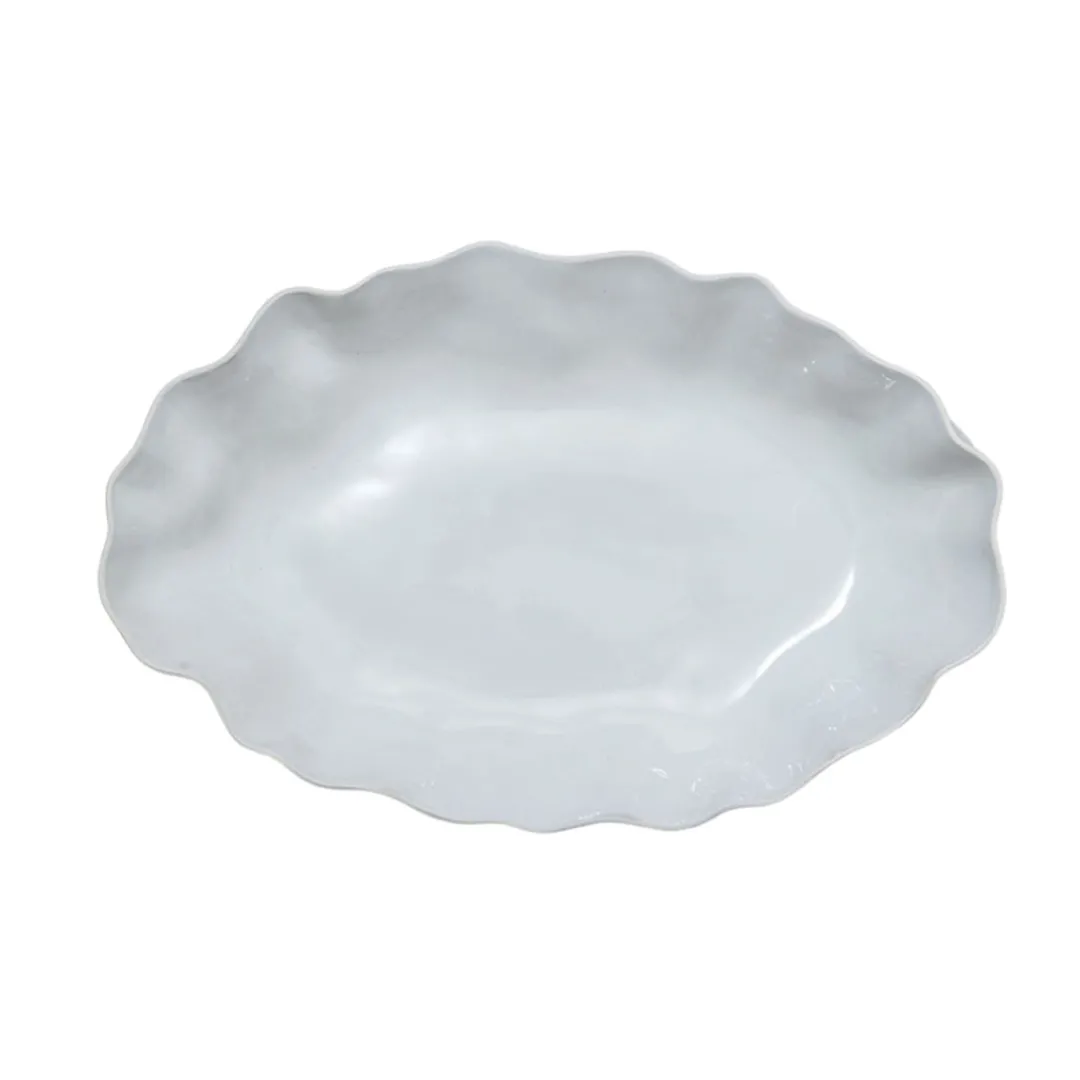 ruffle_rectangle_platter__1-1.webp Marmoset Found Ruffle Rectangle Platter Extra Large Snow White^ Mothers Day | Gifts For Her