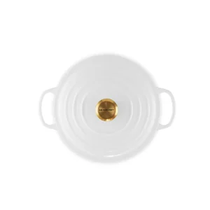 Le Creuset Signature Round Casserole White 24cm / 4.2L^ Cookware