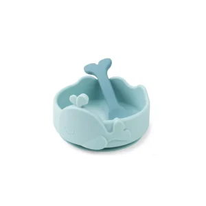 Done By Deer Silicone Stick & Stay Snacky Bowl Wally Blue^Kids Eat & Drink