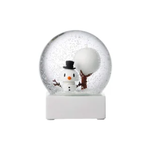Hoptimist Snowman Snow Globe White Large^ Christmas Baubles And Decor
