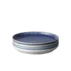Denby Studio Blue Medium Entree Plates / Set 4^ Serving | Tableware