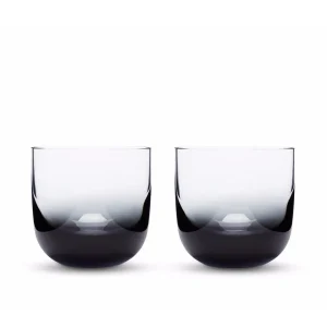 Tom Dixon Tank Whiskey Glass Black / Set 2^ Bar & Wine Accessories | Coolers & Ice Buckets