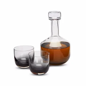 Tom Dixon Tank Whiskey Glass Black / Set 2^ Bar & Wine Accessories | Coolers & Ice Buckets