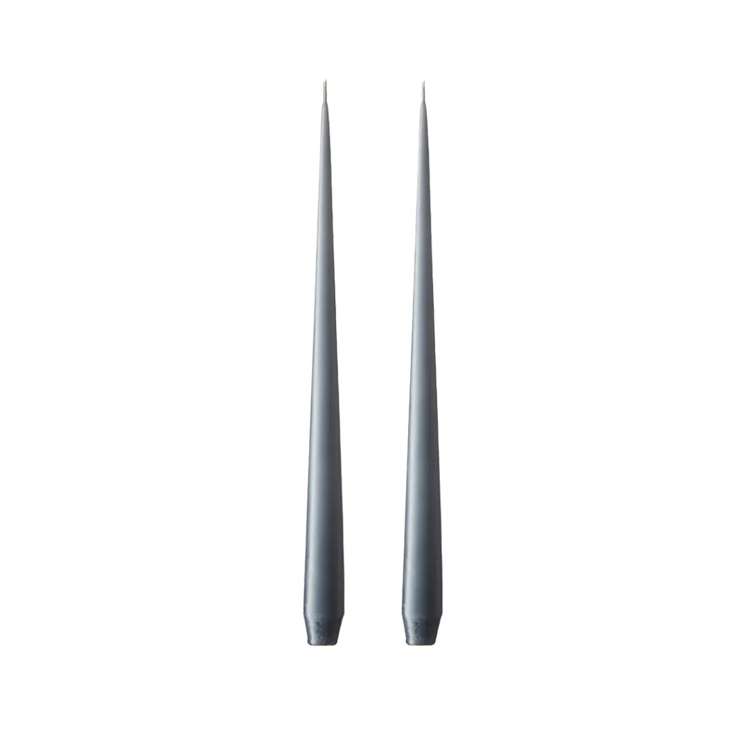 taper_candle_cm_dark_slat_0.webp Ester and Erik Taper Candle 32cm Dark Slate no.74 Pair^ Candles / Candleholders