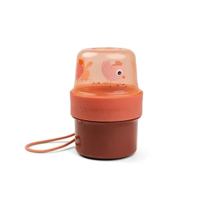Done By Deer To Go 2-Way Snack Containers - Birdee - Papaya^Kids Eat & Drink