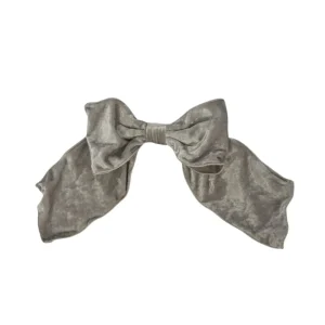 table culture Velvet Clip on Bow Silver Large^ Christmas Baubles And Decor